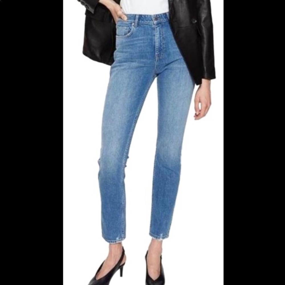 ANINE BING Medium Wash Straight Jeans